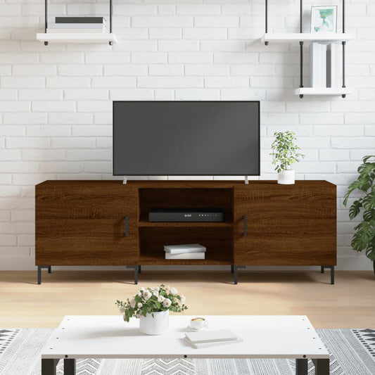 Berkfield TV Cabinet Brown Oak 150x30x50 cm Engineered Wood