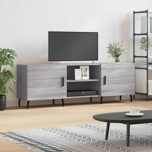 Berkfield TV Cabinet Grey Sonoma 150x30x50 cm Engineered Wood