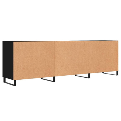 Berkfield TV Cabinet Black 150x30x50 cm Engineered Wood