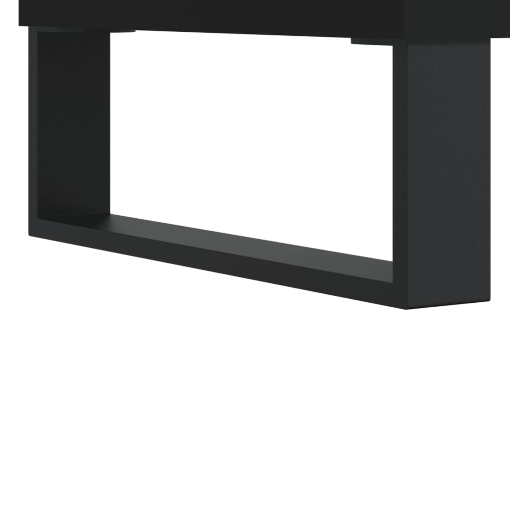 Berkfield TV Cabinet Black 150x30x50 cm Engineered Wood
