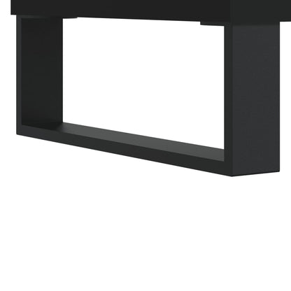 Berkfield TV Cabinet Black 150x30x50 cm Engineered Wood