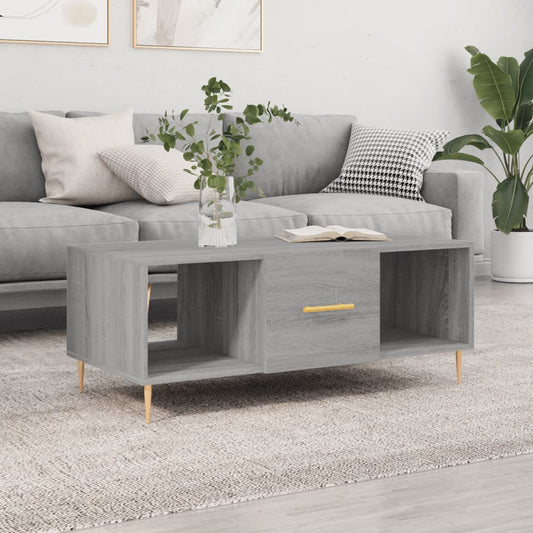 Berkfield Coffee Table Grey Sonoma 102x50x40 cm Engineered Wood