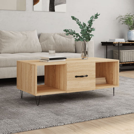 Berkfield Coffee Table Sonoma Oak 102x50x40 cm Engineered Wood