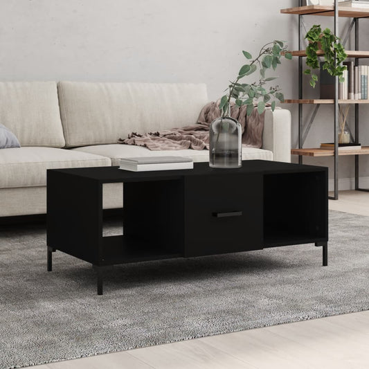 Berkfield Coffee Table Black 102x50x40 cm Engineered Wood
