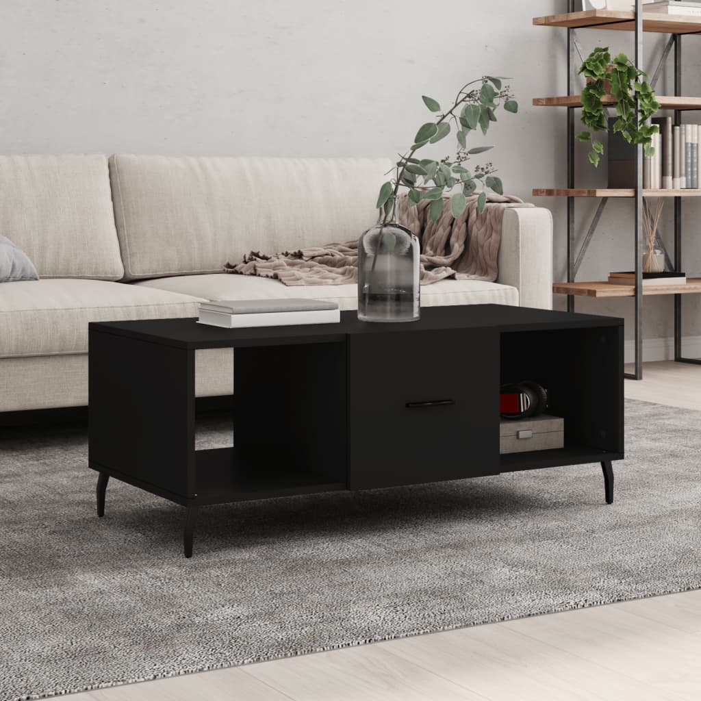 Berkfield Coffee Table Black 102x50x40 cm Engineered Wood