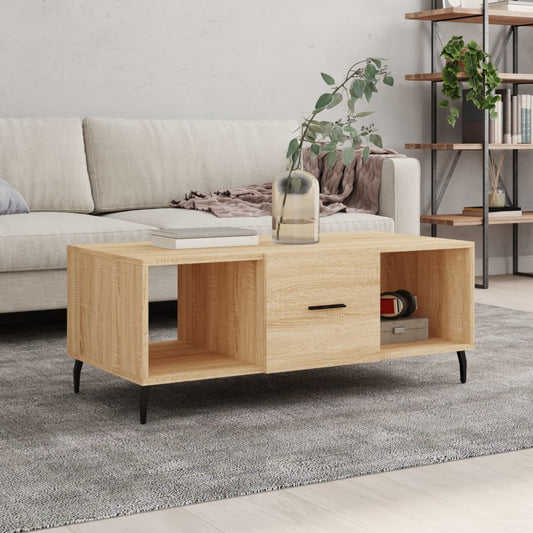Berkfield Coffee Table Sonoma Oak 102x50x40 cm Engineered Wood
