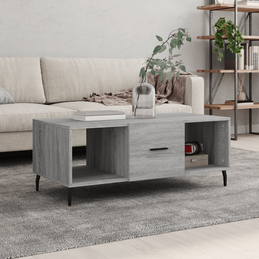 Berkfield Coffee Table Grey Sonoma 102x50x40 cm Engineered Wood