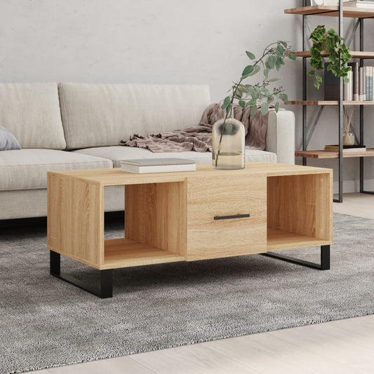 Berkfield Coffee Table Sonoma Oak 102x50x40 cm Engineered Wood