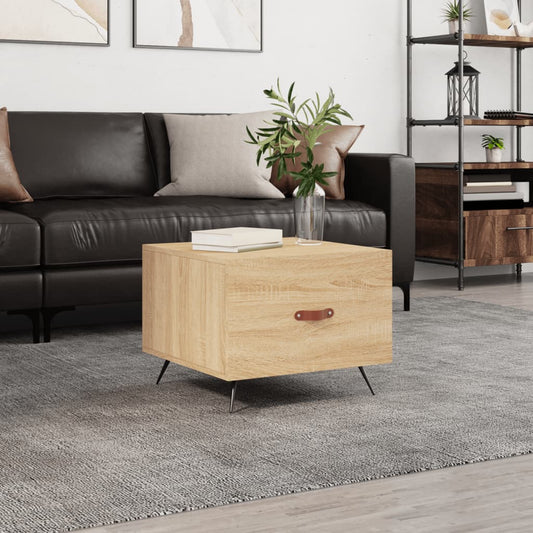 Berkfield Coffee Table Sonoma Oak 50x50x40 cm Engineered Wood
