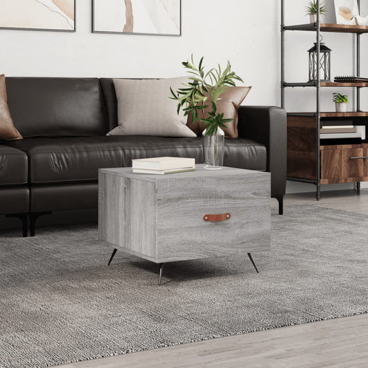 Berkfield Coffee Table Grey Sonoma 50x50x40 cm Engineered Wood