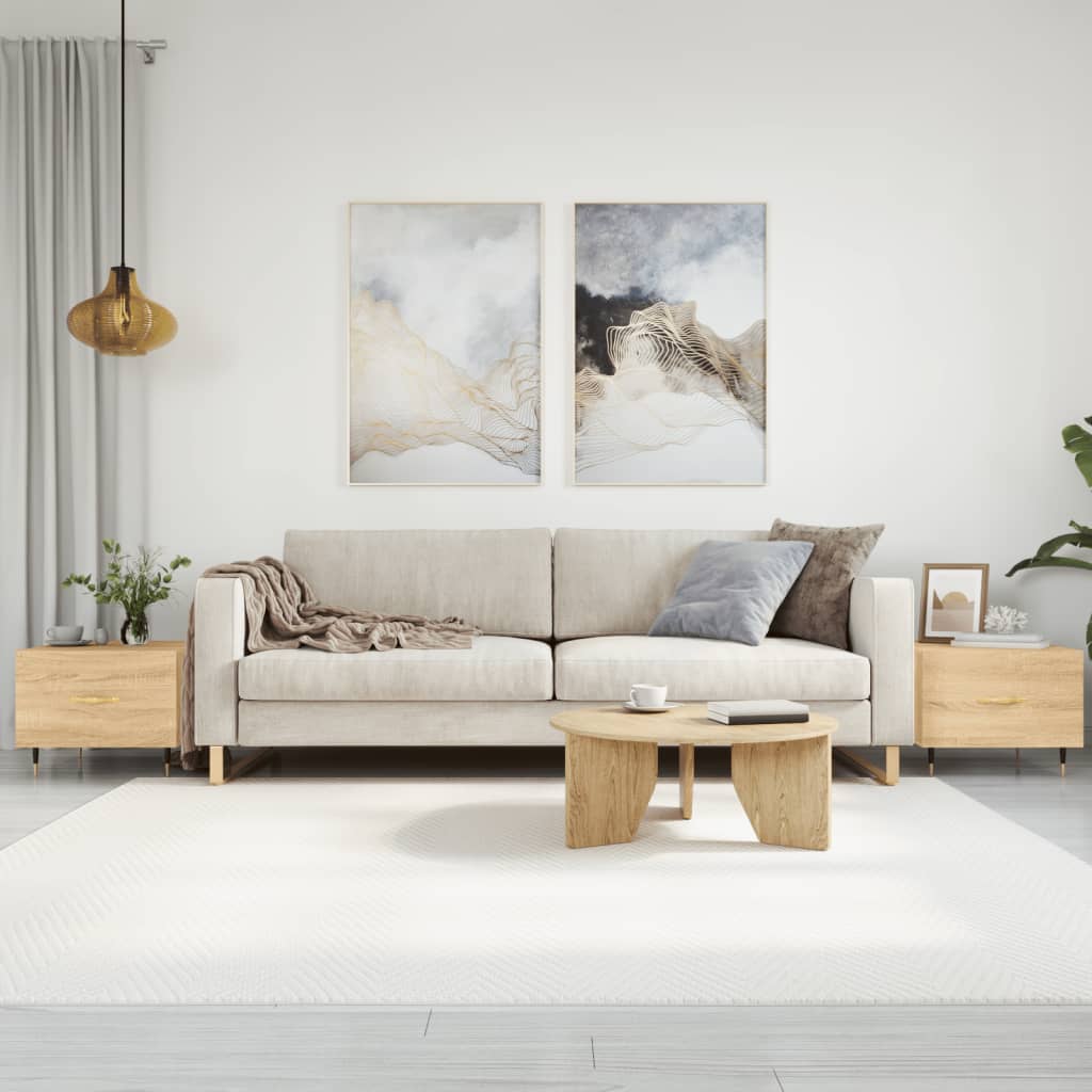 Berkfield Coffee Tables 2 pcs Sonoma Oak 50x50x40 cm Engineered Wood