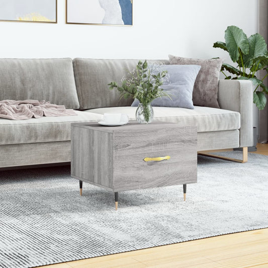 Berkfield Coffee Table Grey Sonoma 50x50x40 cm Engineered Wood