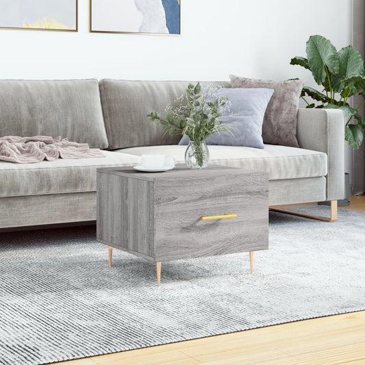 Berkfield Coffee Table Grey Sonoma 50x50x40 cm Engineered Wood