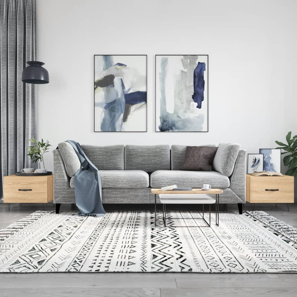 Berkfield Coffee Tables 2 pcs Sonoma Oak 50x50x40 cm Engineered Wood