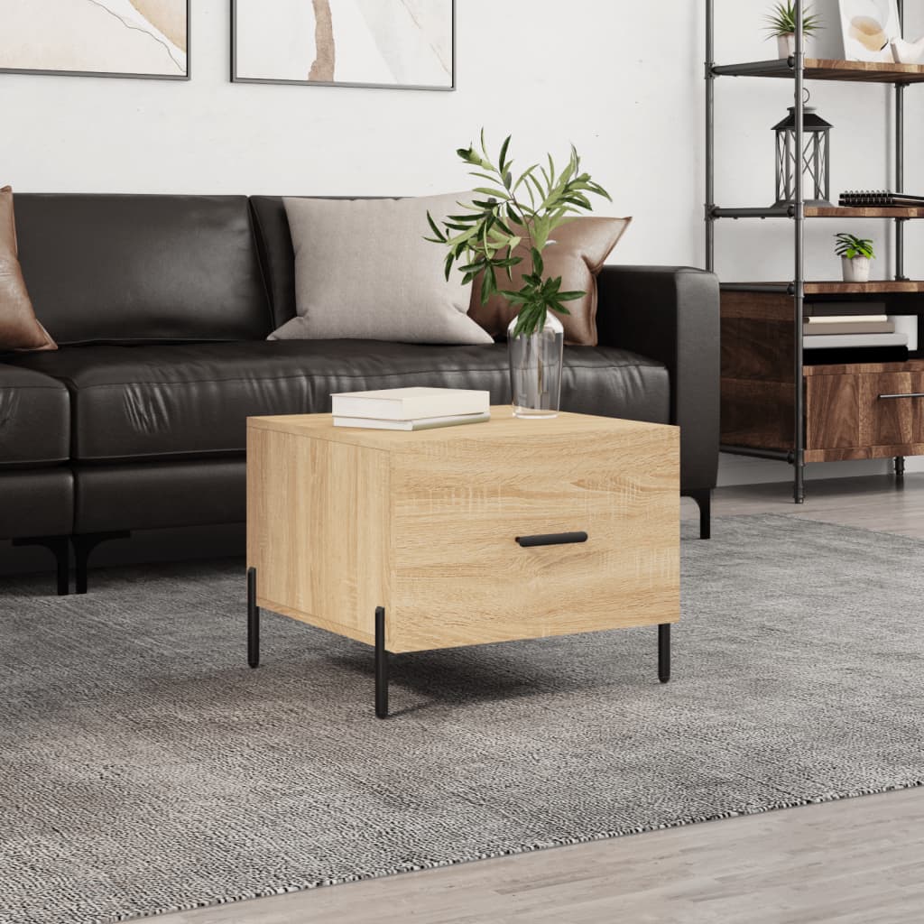Berkfield Coffee Table Sonoma Oak 50x50x40 cm Engineered Wood