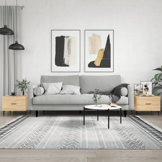 Berkfield Coffee Tables 2 pcs Sonoma Oak 50x50x40 cm Engineered Wood