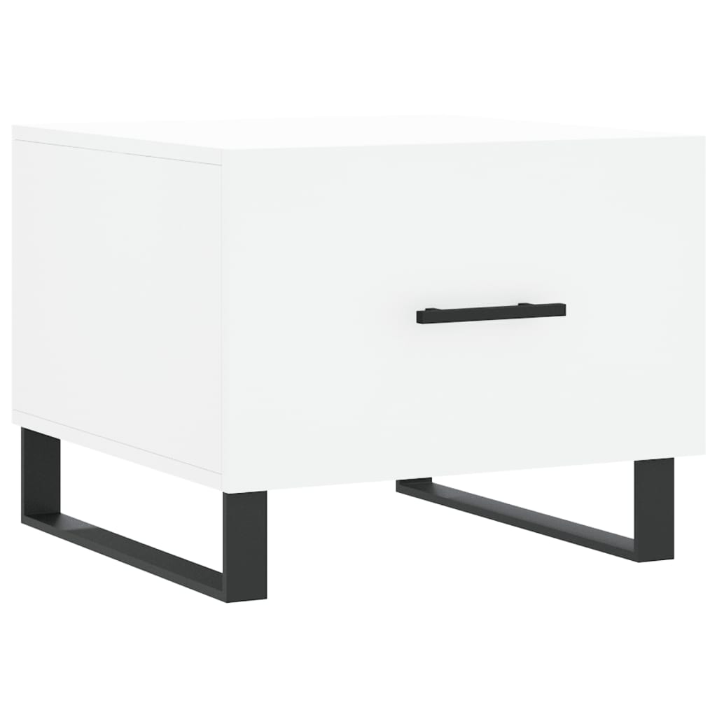 Berkfield Coffee Table White 50x50x40 cm Engineered Wood
