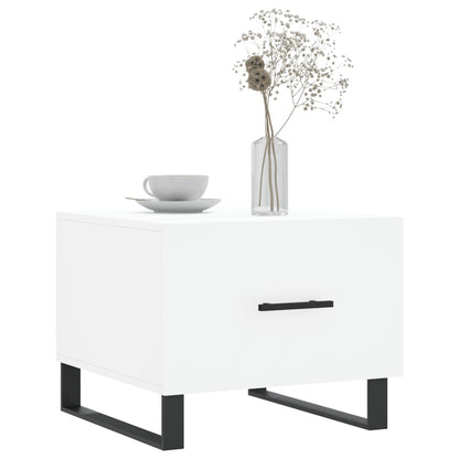 Berkfield Coffee Table White 50x50x40 cm Engineered Wood