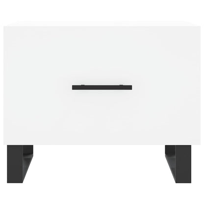 Berkfield Coffee Table White 50x50x40 cm Engineered Wood