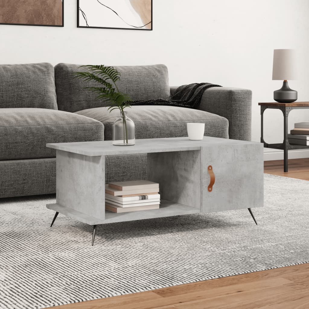 Berkfield Coffee Table Concrete Grey 90x50x40 cm Engineered Wood