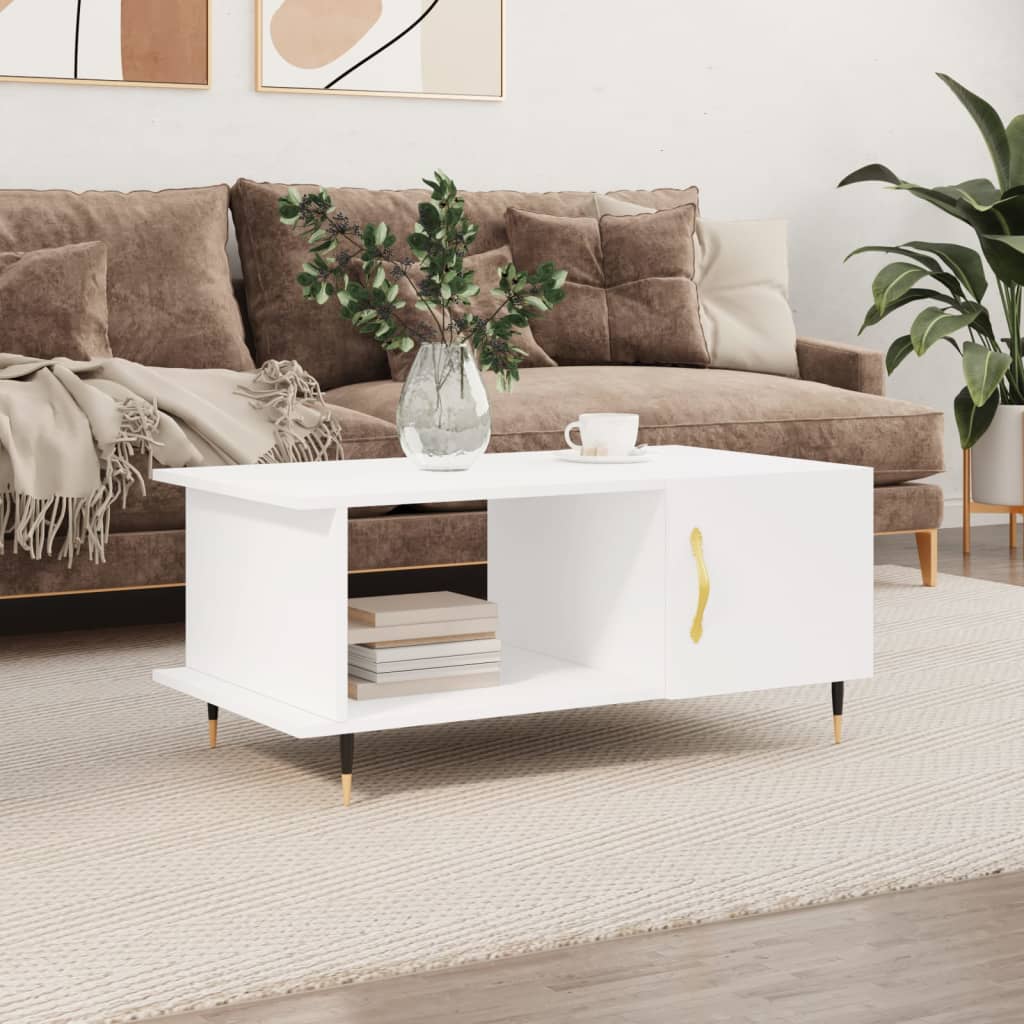 Berkfield Coffee Table White 90x50x40 cm Engineered Wood