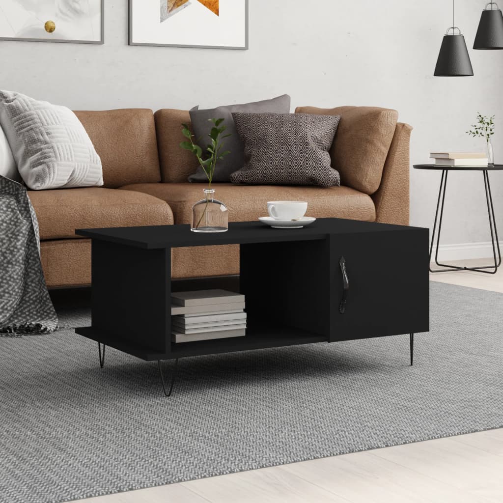 Berkfield Coffee Table Black 90x50x40 cm Engineered Wood