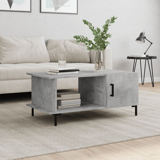 Berkfield Coffee Table Concrete Grey 90x50x40 cm Engineered Wood