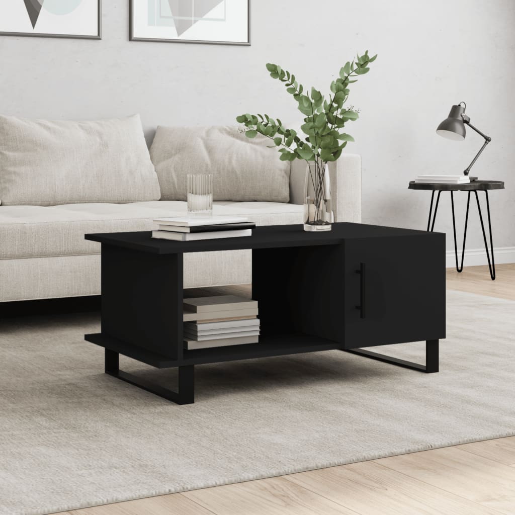 Berkfield Coffee Table Black 90x50x40 cm Engineered Wood
