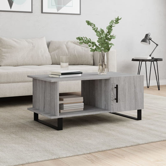 Berkfield Coffee Table Grey Sonoma 90x50x40 cm Engineered Wood