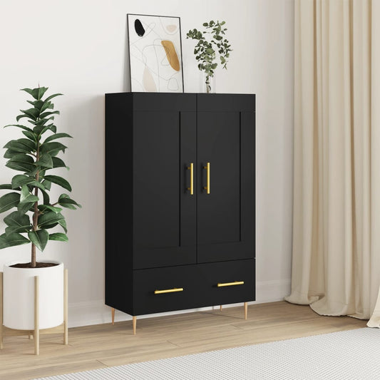Berkfield Highboard Black 69.5x31x115 cm Engineered Wood
