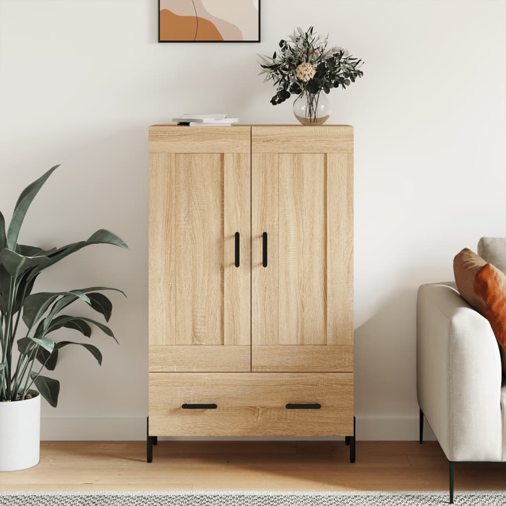 Berkfield Highboard Sonoma Oak 69.5x31x115 cm Engineered Wood