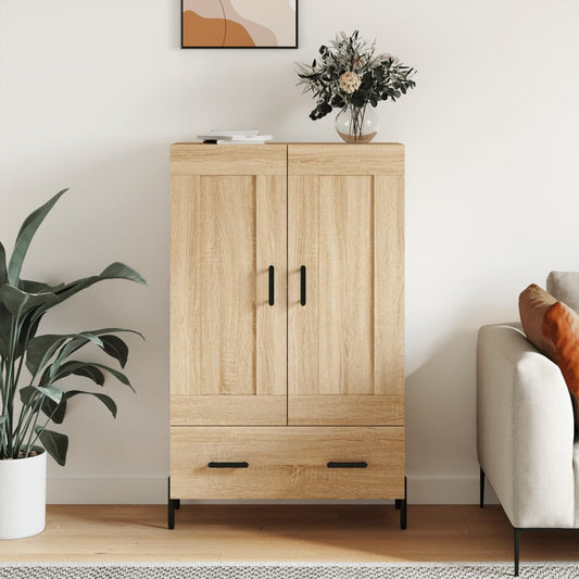 Berkfield Highboard Sonoma Oak 69.5x31x115 cm Engineered Wood