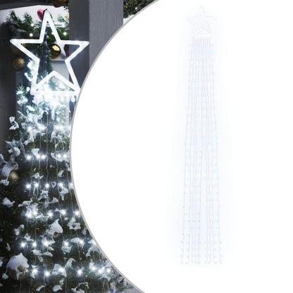 Berkfield Christmas Tree light 320 LEDs Cold White 375 cm