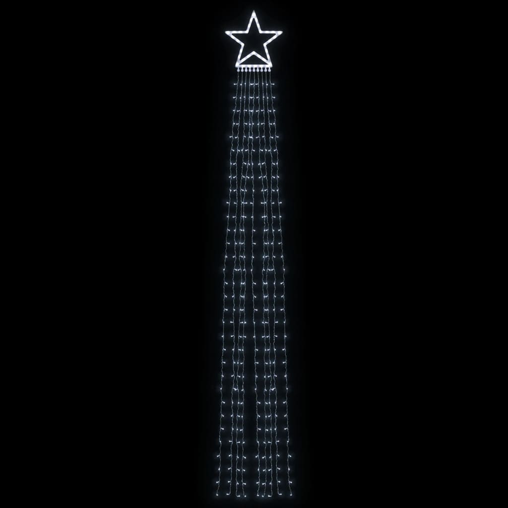 Berkfield Christmas Tree light 320 LEDs Cold White 375 cm