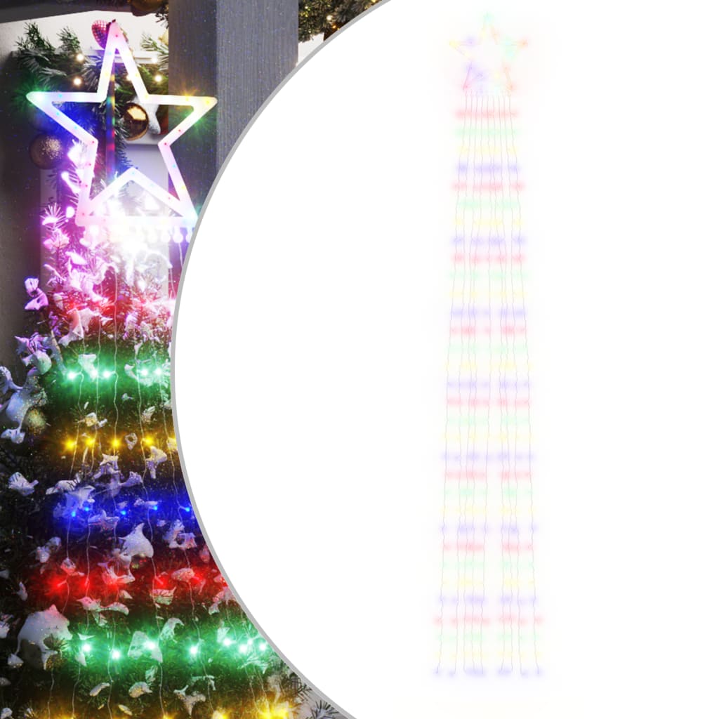 Berkfield Christmas Tree light 320 LEDs Colourful 375 cm