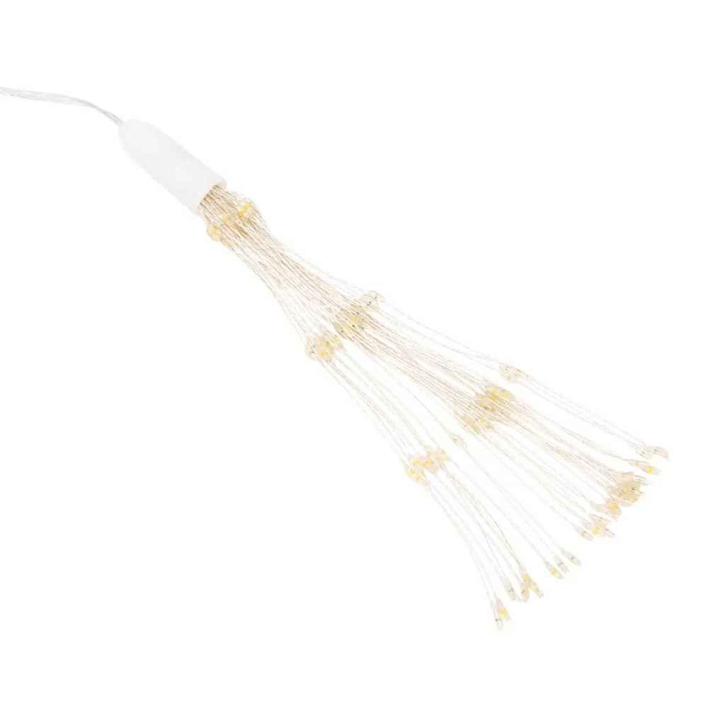 Berkfield Christmas Starburst Lights 140 LEDs 4 pcs Warm White 17 cm