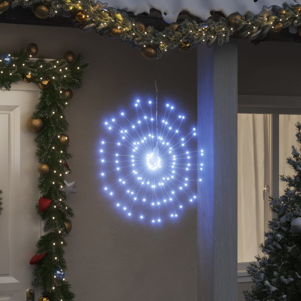 Berkfield Christmas Starburst Light 140 LEDs Cold White 17 cm
