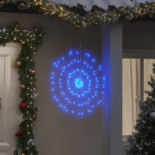 Berkfield Christmas Starburst Light 140 LEDs Blue 17 cm