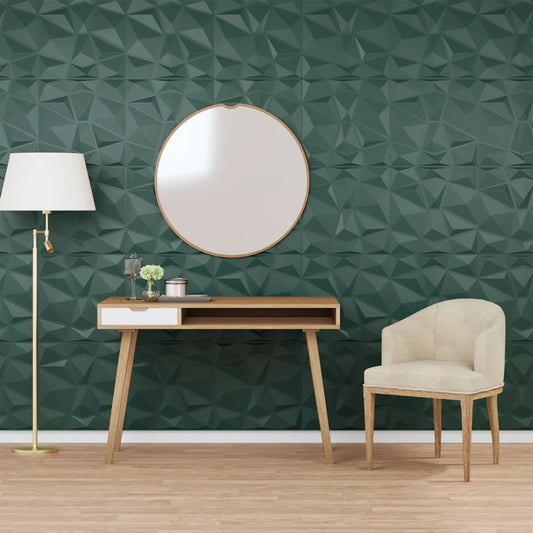 Berkfield Wall Panels 48 pcs Green 50x50 cm EPS 12 m�__ Diamond