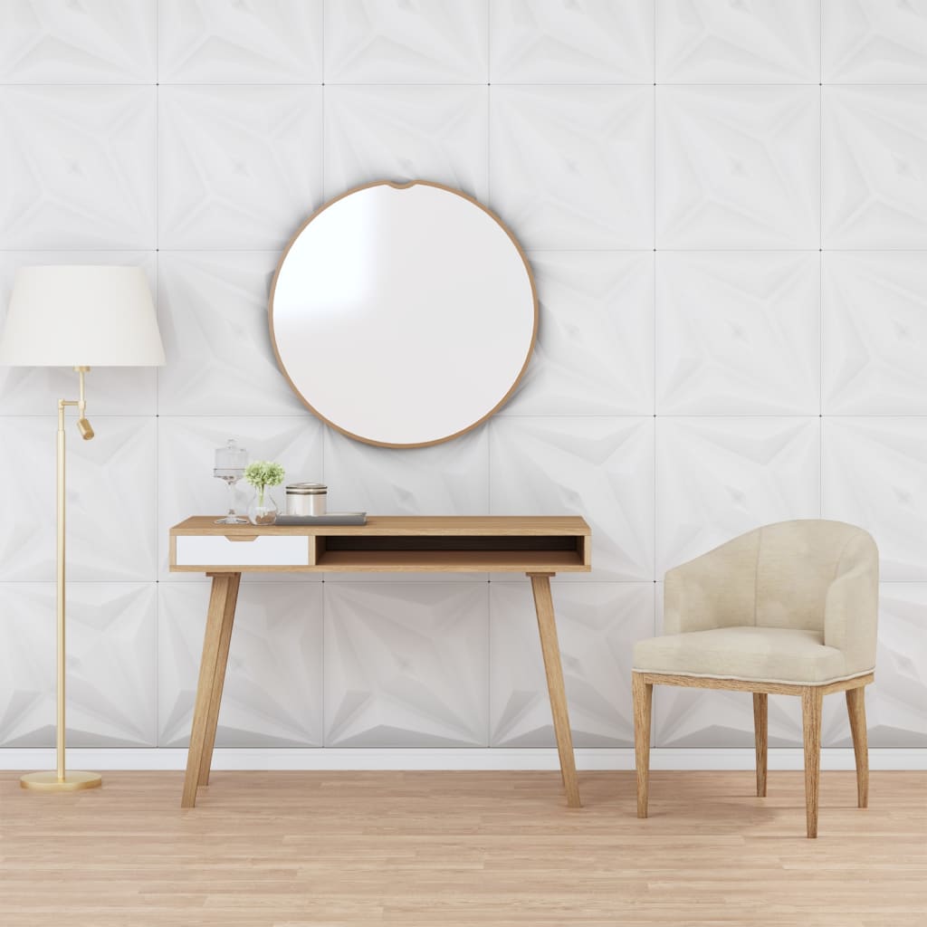 Berkfield Wall Panels 12 pcs White 50x50 cm EPS 3 m�__ Star