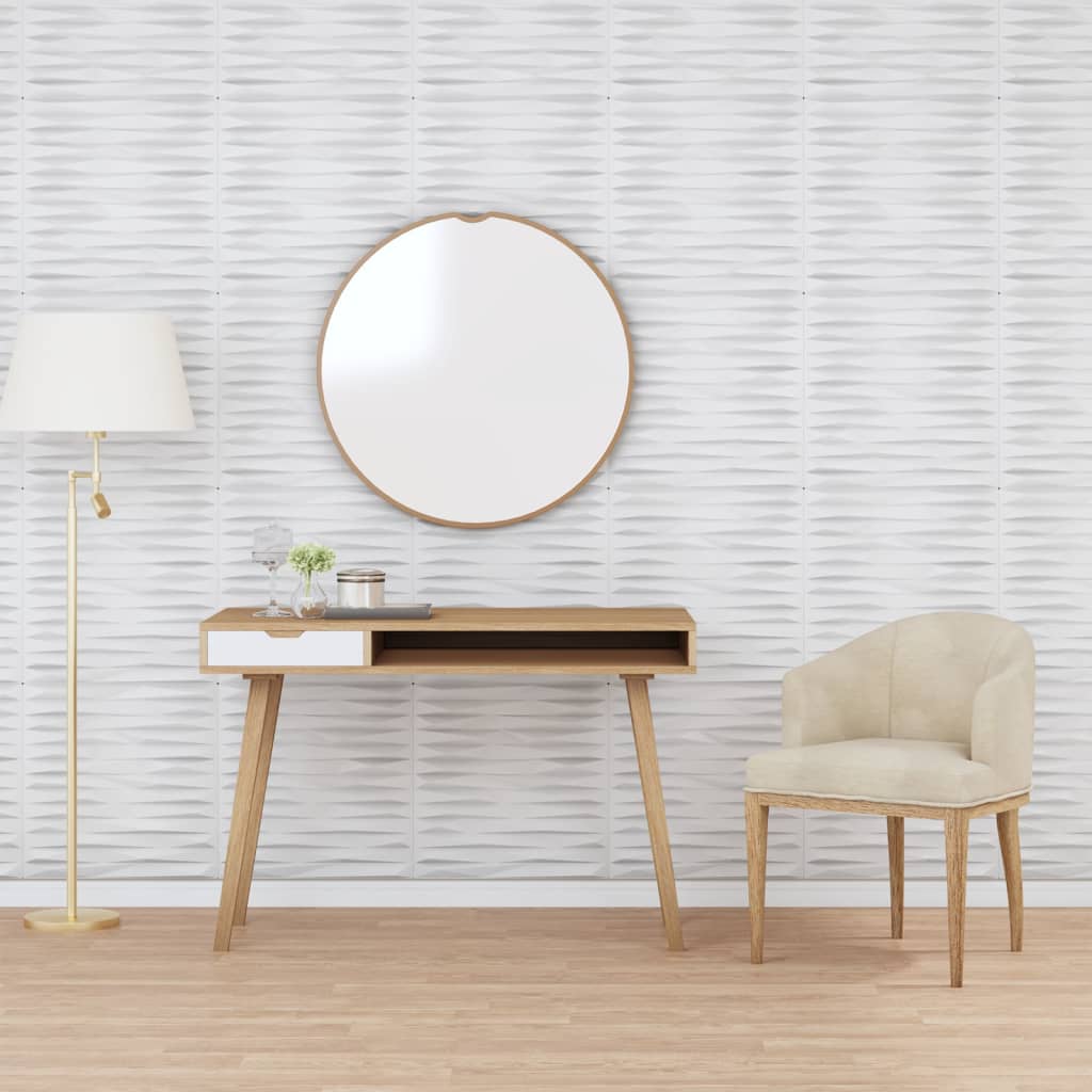 Berkfield Wall Panels 48 pcs White 50x50 cm EPS 12 m�__ Stone
