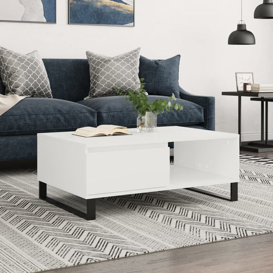 Berkfield Coffee Table White 90x60x35 cm Engineered Wood