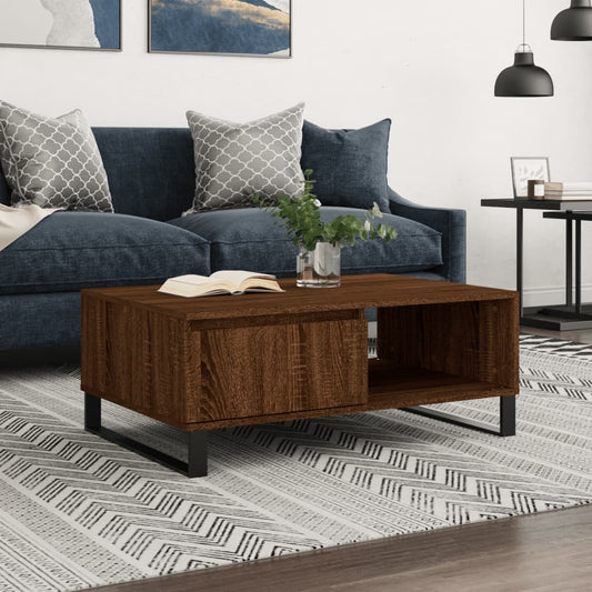 Berkfield Coffee Table Brown Oak 90x60x35 cm Engineered Wood