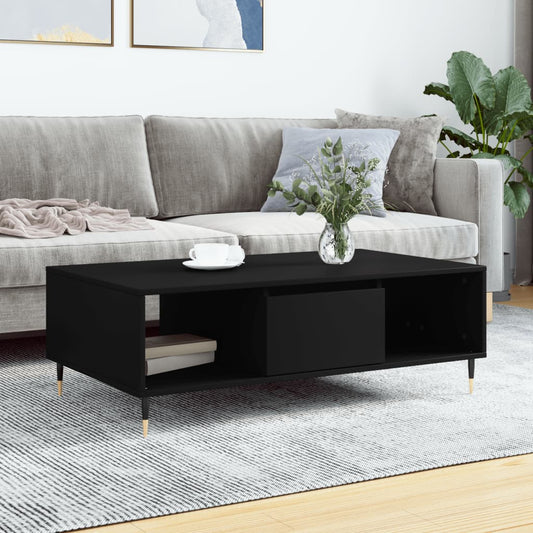 Berkfield Coffee Table Black 104x60x35 cm Engineered Wood