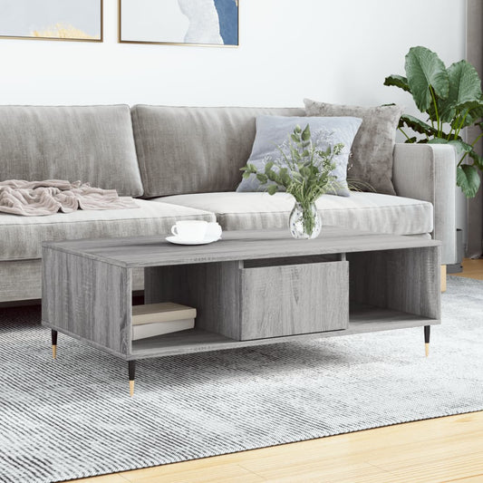 Berkfield Coffee Table Grey Sonoma 104x60x35 cm Engineered Wood
