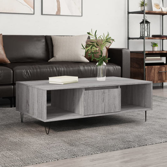 Berkfield Coffee Table Grey Sonoma 104x60x35 cm Engineered Wood