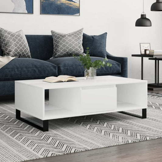 Berkfield Coffee Table White 104x60x35 cm Engineered Wood