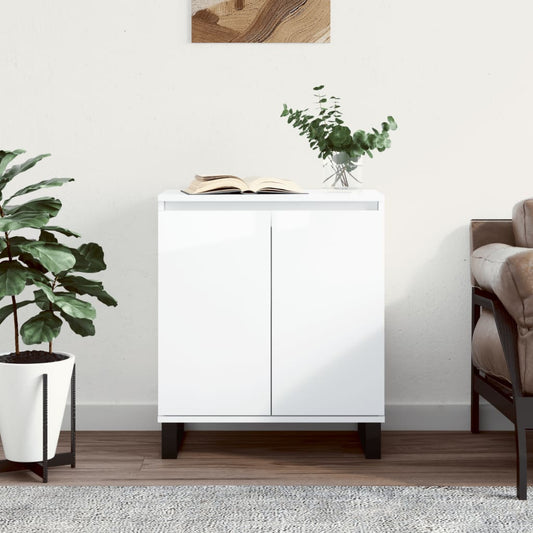 Berkfield Sideboard High Gloss White 60x35x70 cm Engineered Wood