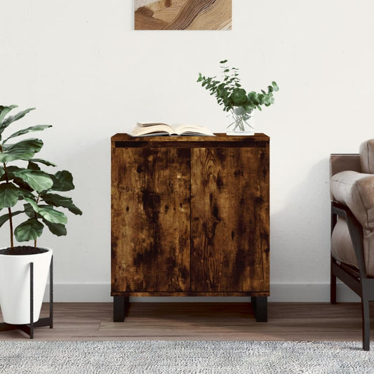 Berkfield Sideboard Smoked Oak 60x35x70 cm Engineered Wood
