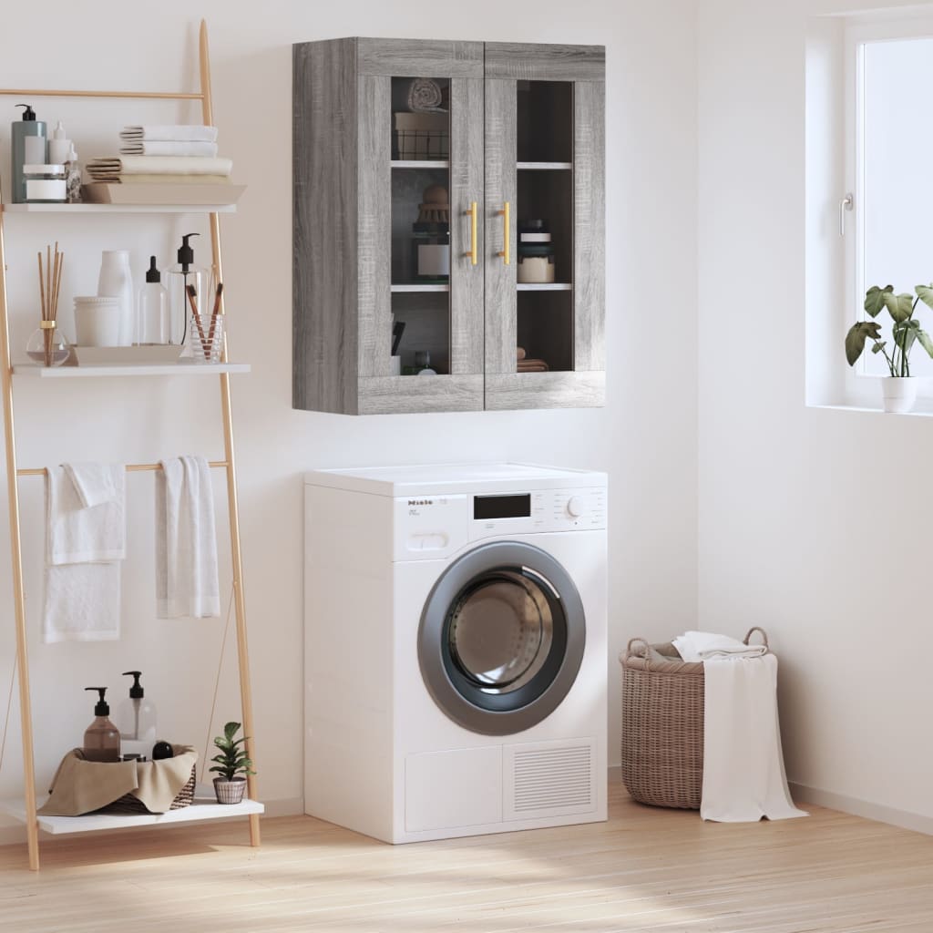 Berkfield Wall Mounted Cabinet Grey Sonoma 69.5x34x90 cm